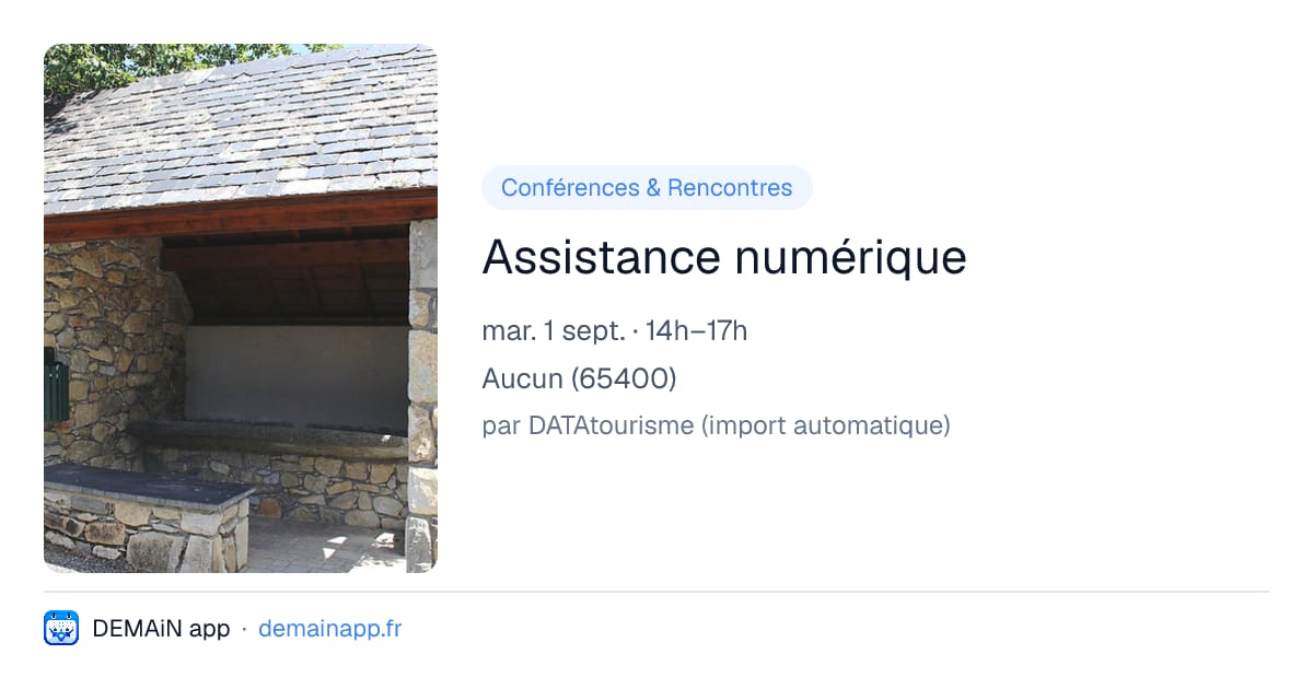 Assistance numérique — Aucun