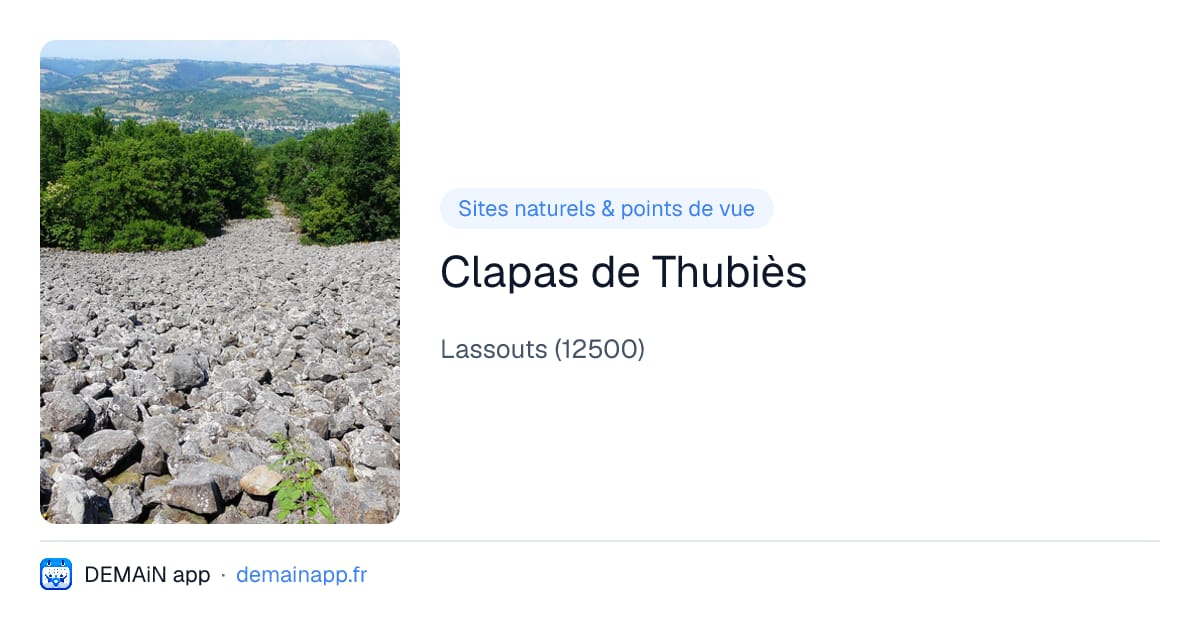 Clapas de Thubiès — Lassouts