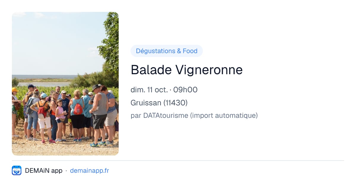 Balade Vigneronne — Gruissan