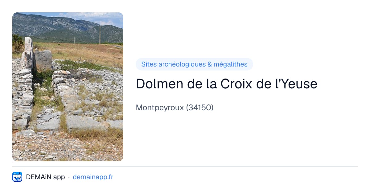 Dolmen de la Croix de l'Yeuse — Montpeyroux