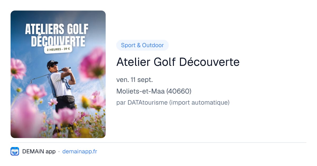 Atelier Golf Découverte — Moliets-et-Maa