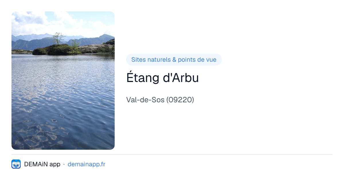 Étang d'Arbu — Val-de-Sos