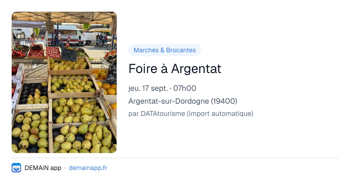 Foire à Argentat — Argentat-sur-Dordogne