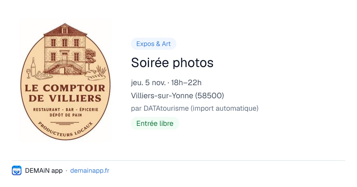 Soirée photos — Villiers-sur-Yonne