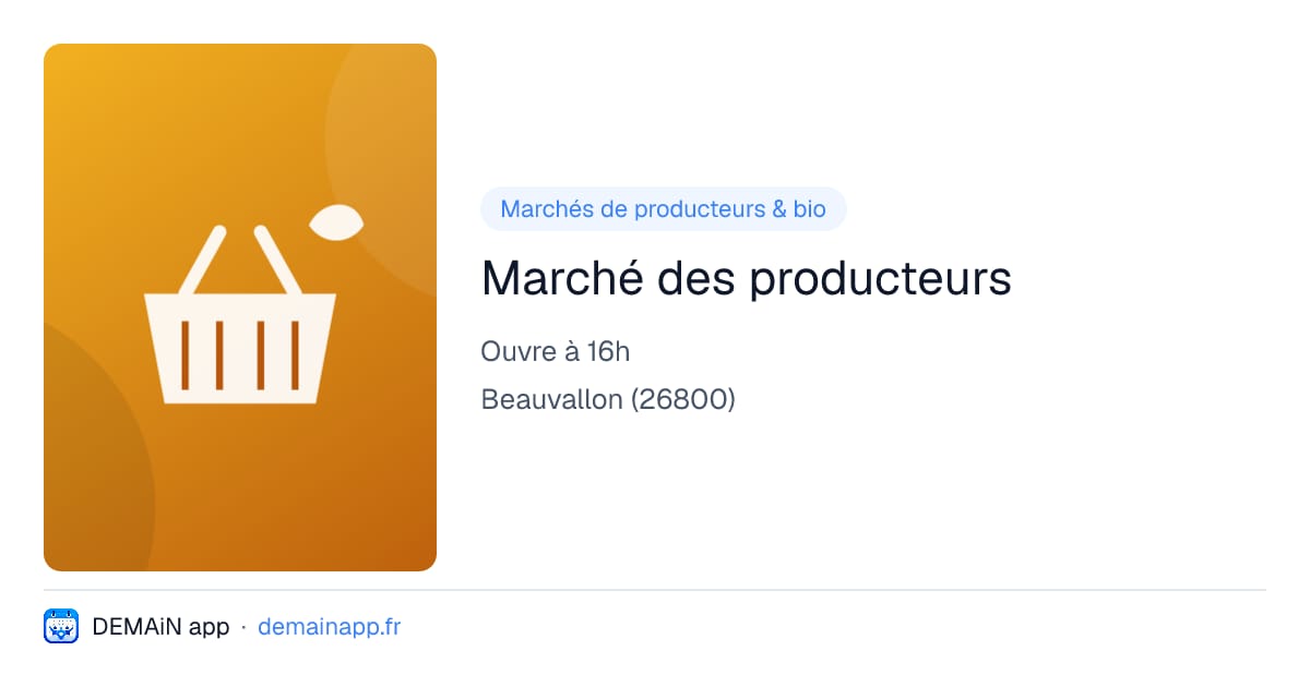 Marché des producteurs — Beauvallon