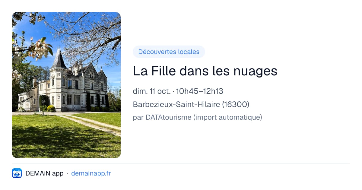 La Fille dans les nuages — Barbezieux-Saint-Hilaire