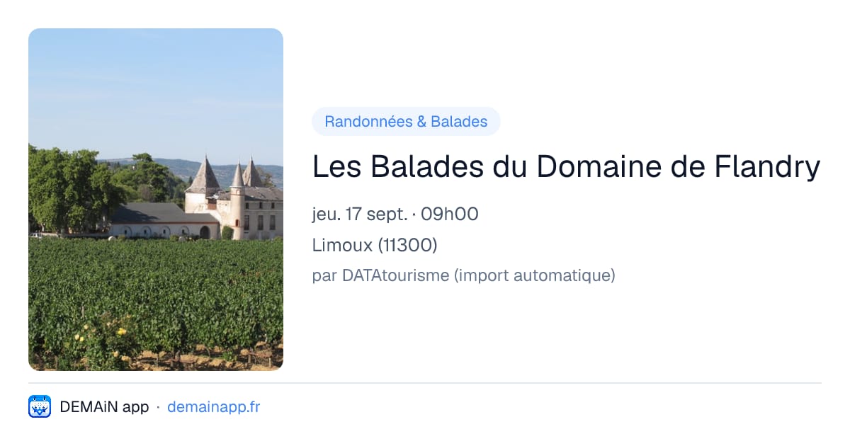 Les Balades du Domaine de Flandry — Limoux