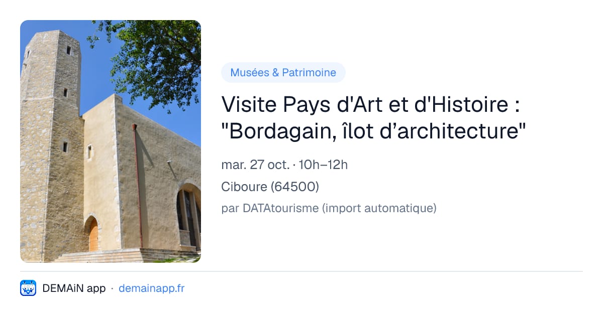 Visite Pays d'Art et d'Histoire : "Bordagain, îlot d’architecture" — Ciboure