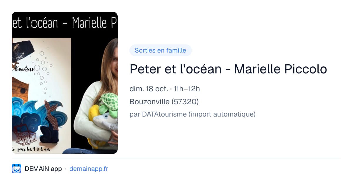 Peter et l’océan - Marielle Piccolo — Bouzonville