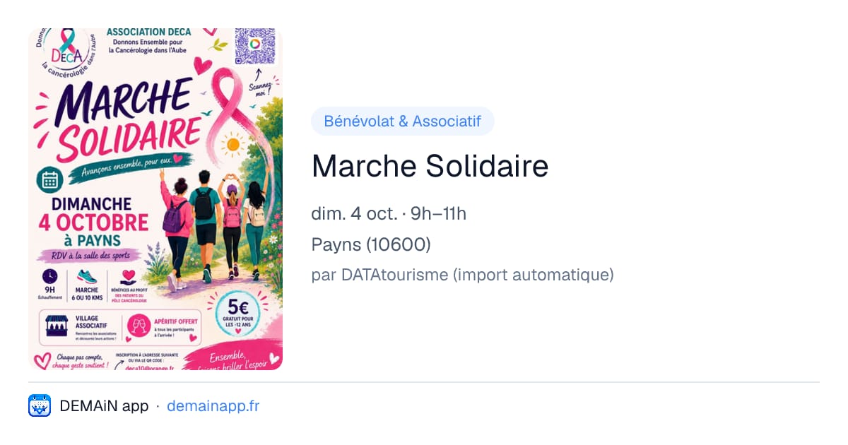 Marche Solidaire — Payns
