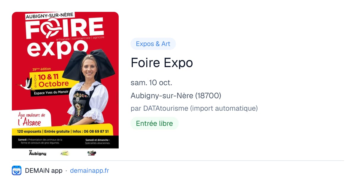 Foire Expo — Aubigny-sur-Nère