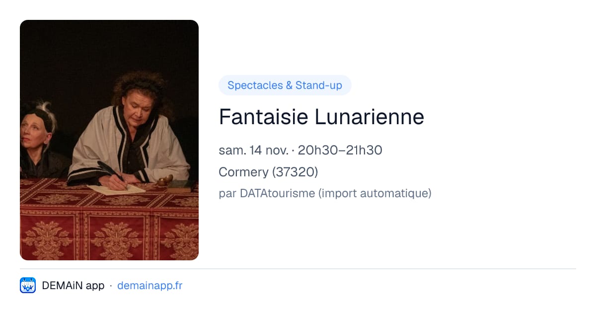 Fantaisie Lunarienne — Cormery