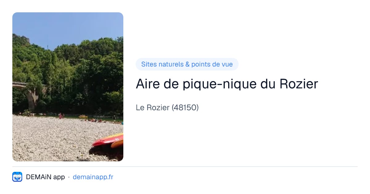 Aire de pique-nique du Rozier — Le Rozier