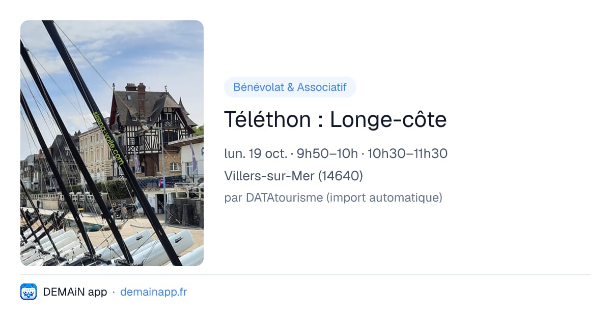 Téléthon : Longe-côte — Villers-sur-Mer