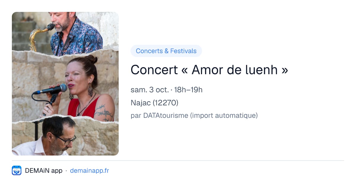 Concert « Amor de luenh » — Najac