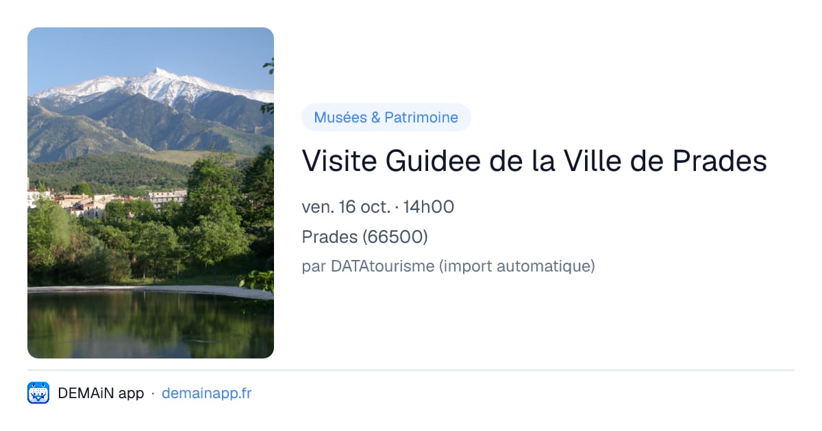 Visite Guidee de la Ville de Prades — Prades