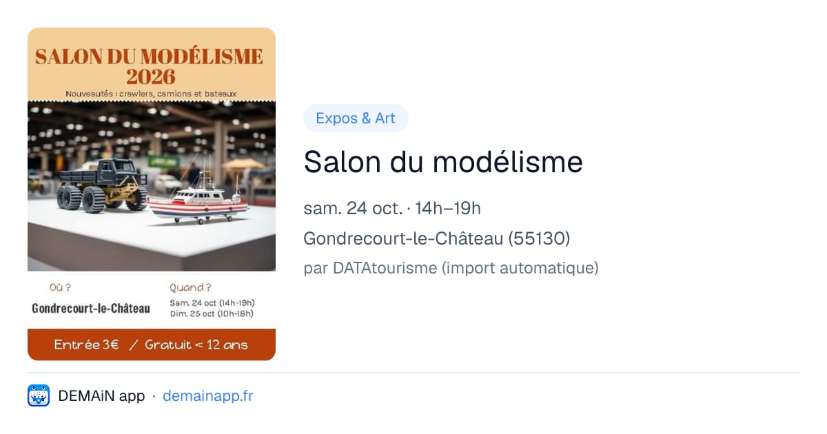 Salon du modélisme — Gondrecourt-le-Château