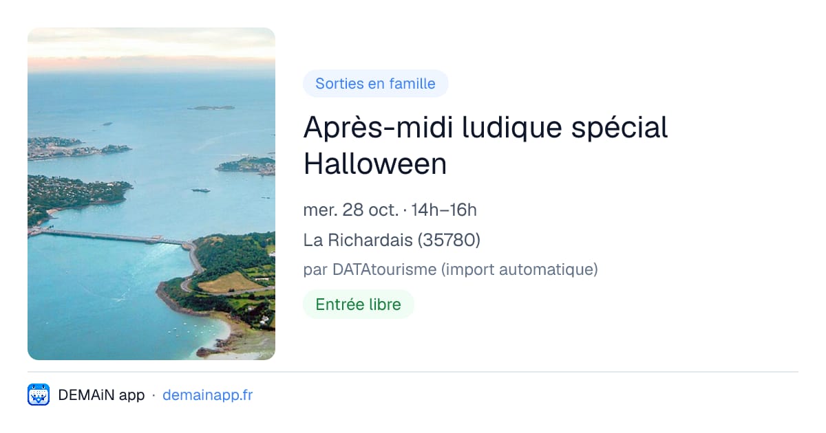 Après-midi ludique spécial Halloween — La Richardais