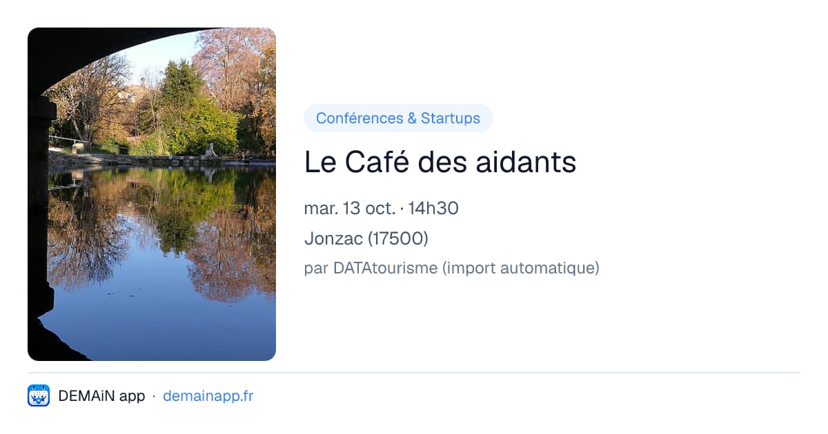 Le Café des aidants — Jonzac