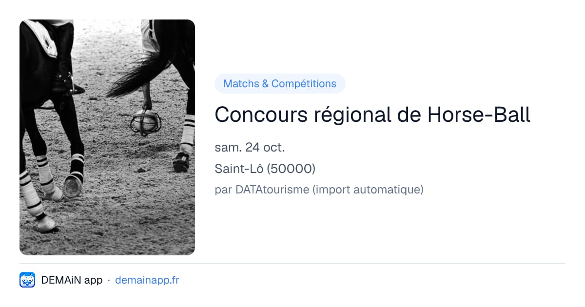 Concours régional de Horse-Ball — Saint-Lô