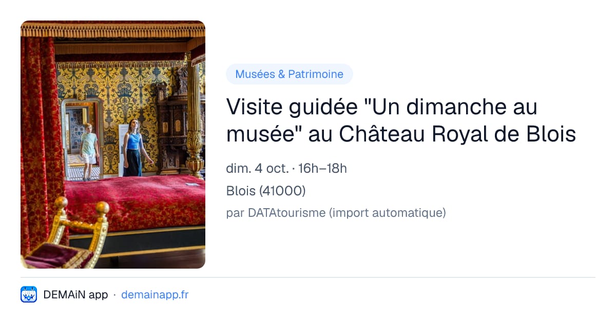 Visite guidée "Un dimanche au musée" au Château Royal de Blois — Blois