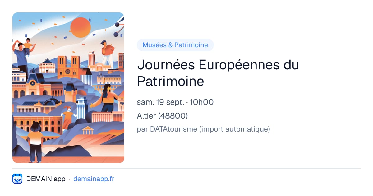 Journées Européennes du Patrimoine — Altier