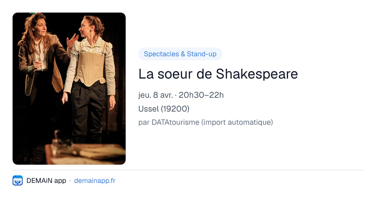 La soeur de Shakespeare — Ussel