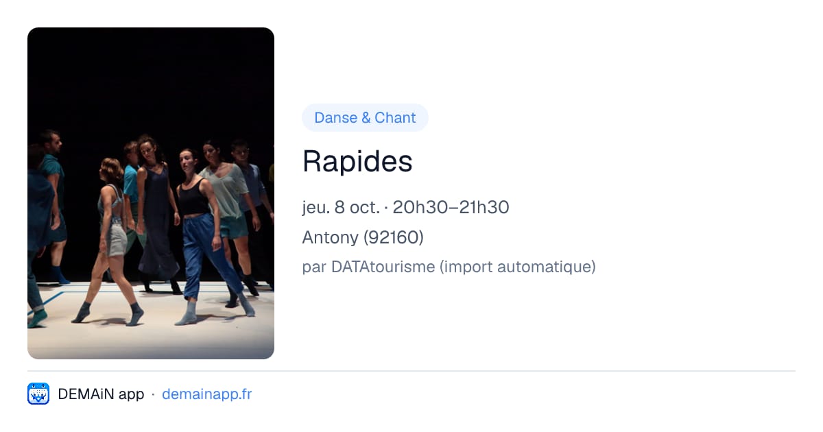 Rapides — Antony