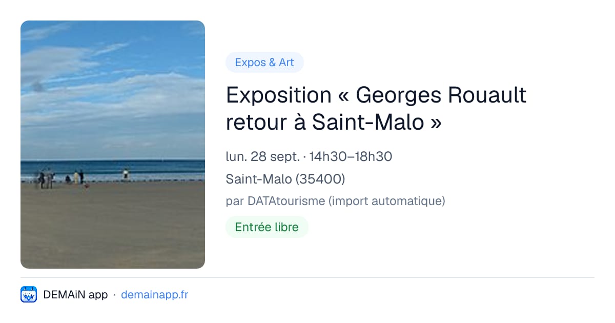 Exposition « Georges Rouault retour à Saint-Malo » — Saint-Malo