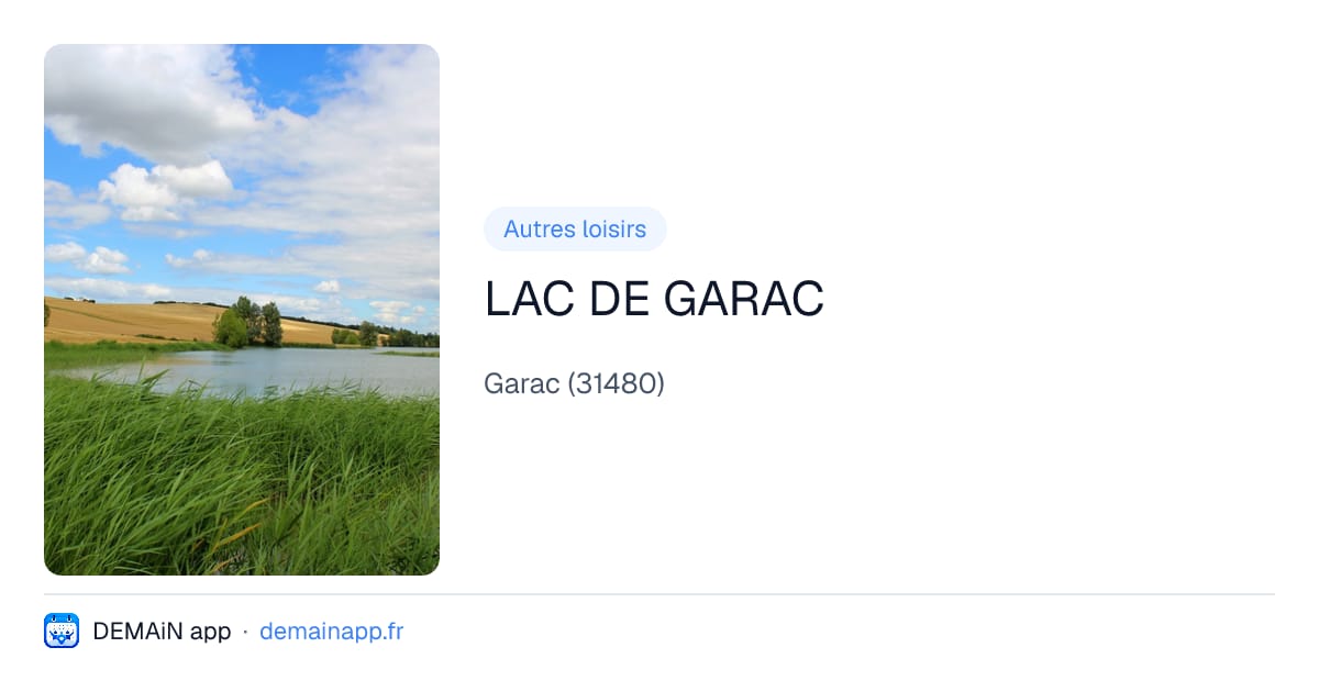 LAC DE GARAC — Garac