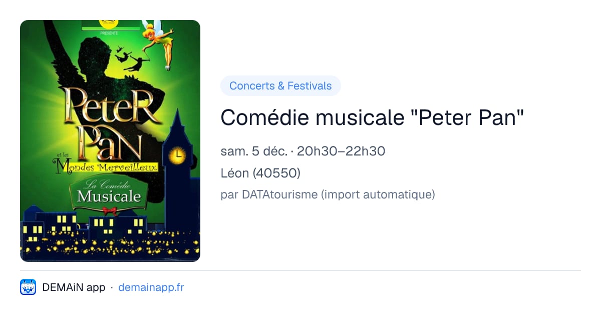 Comédie musicale "Peter Pan" — Léon