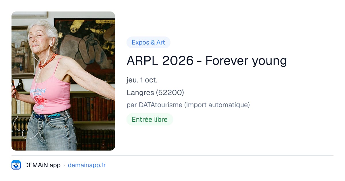 ARPL 2026 - Forever young — Langres