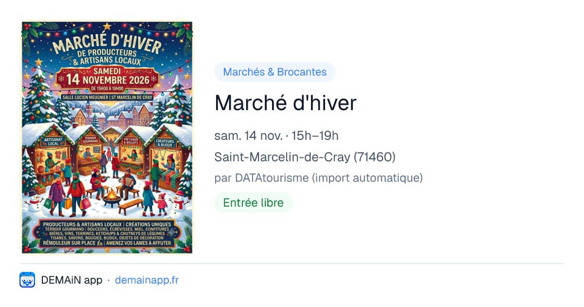 Marché d'hiver — Saint-Marcelin-de-Cray