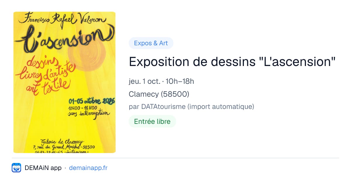 Exposition de dessins "L'ascension" — Clamecy