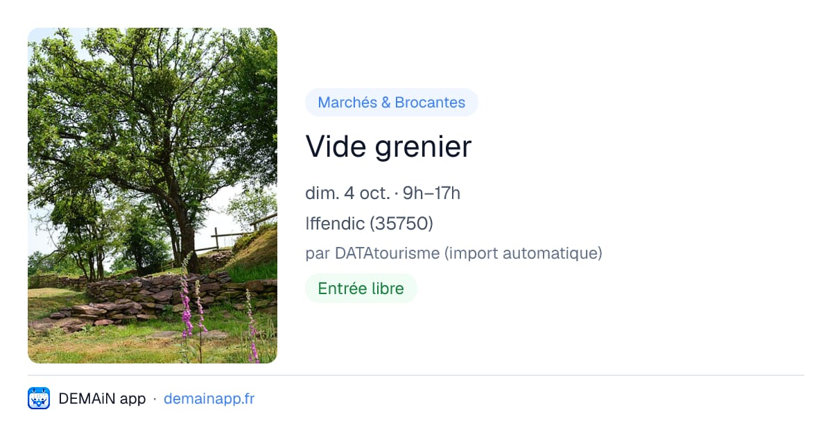 Vide grenier — Iffendic