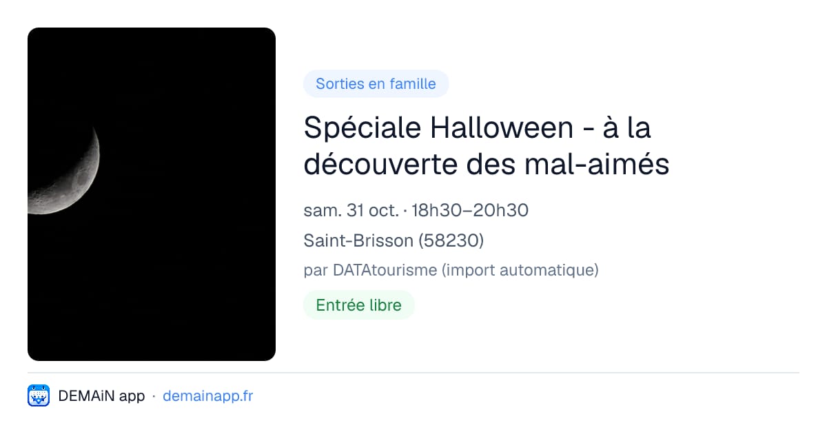 Spéciale Halloween - à la découverte des mal-aimés — Saint-Brisson
