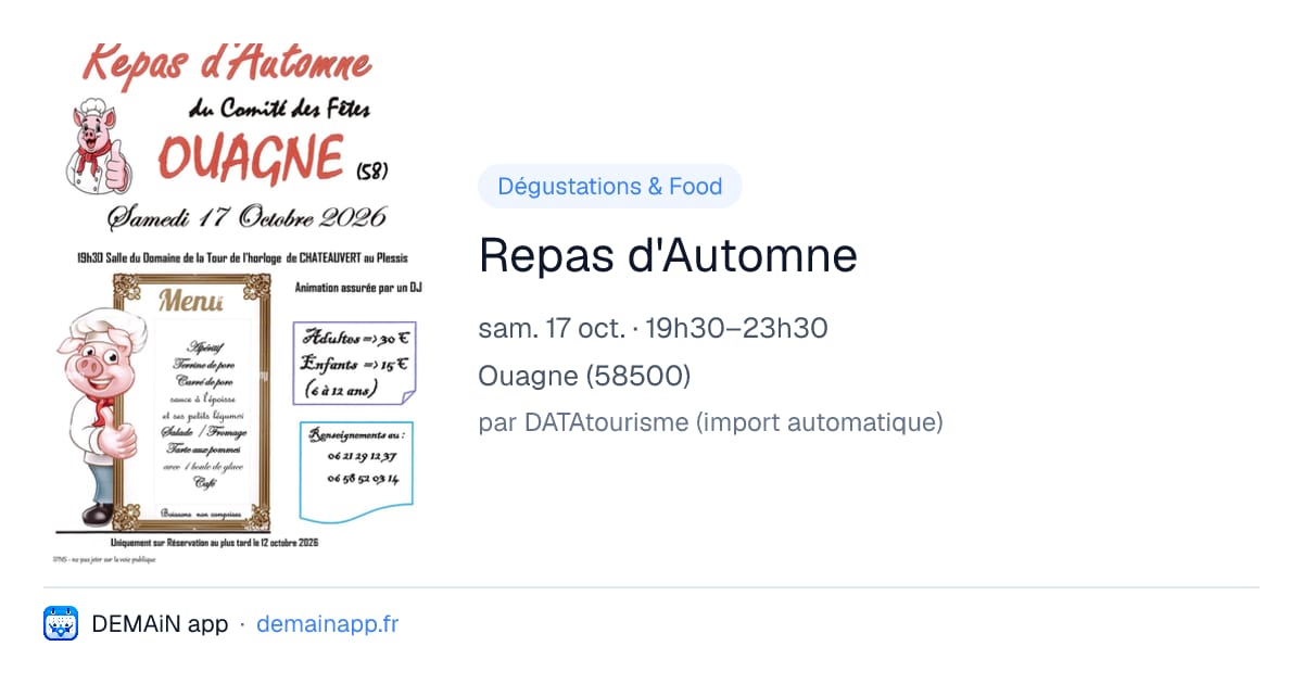 Repas d'Automne — Ouagne