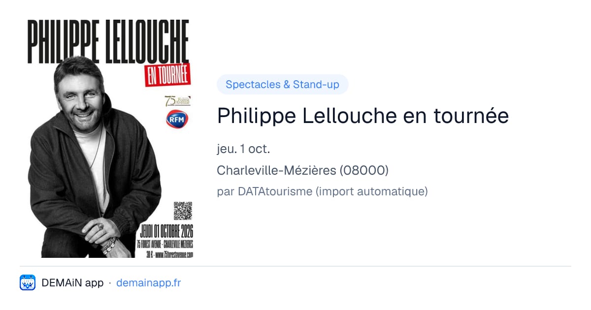 Philippe Lellouche en tournée — Charleville-Mézières