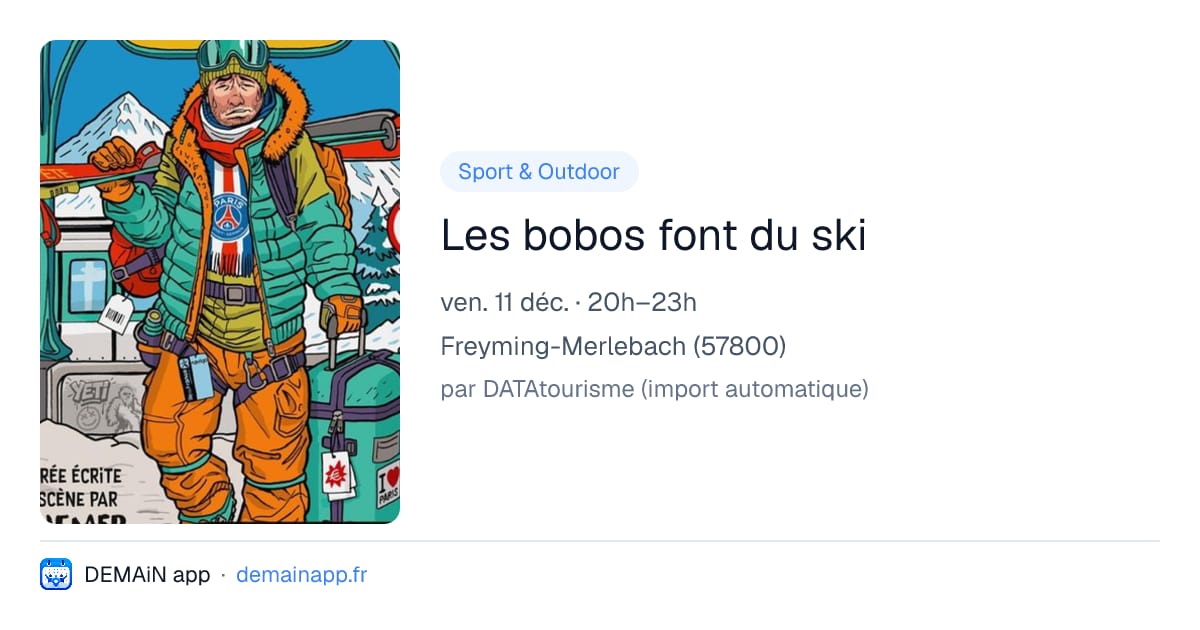 Les bobos font du ski — Freyming-Merlebach