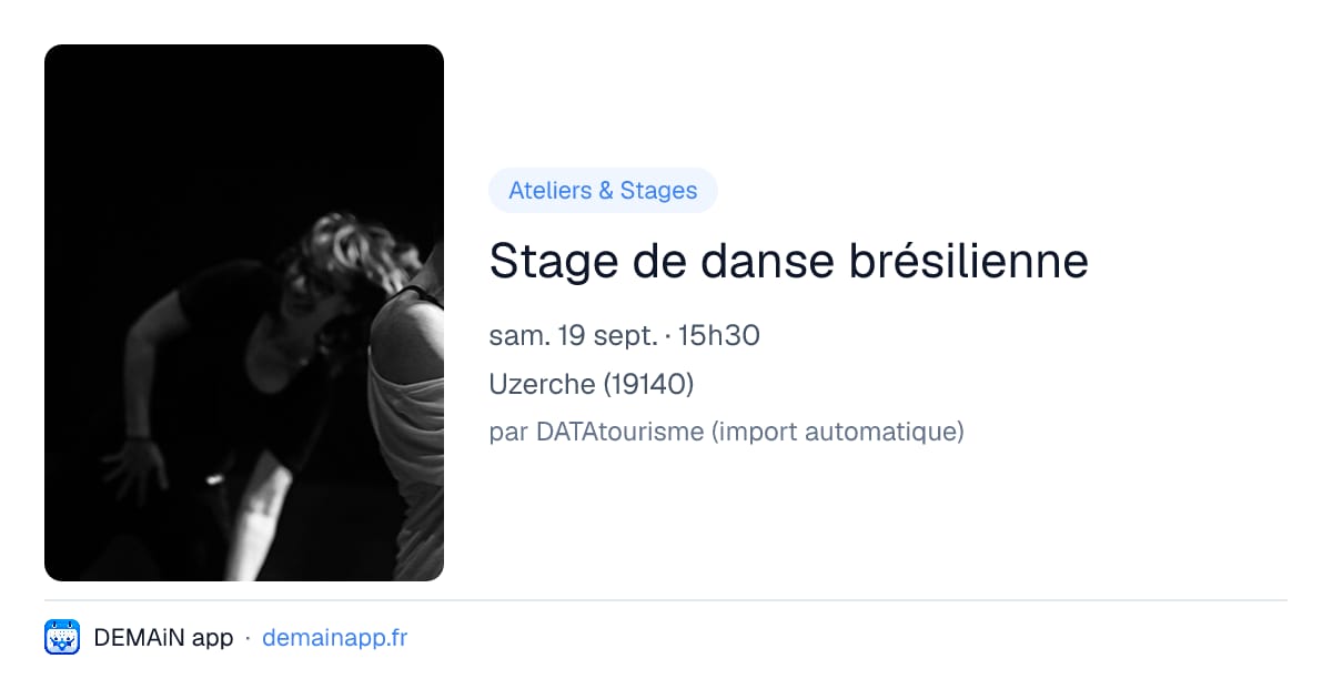Stage de danse brésilienne — Uzerche