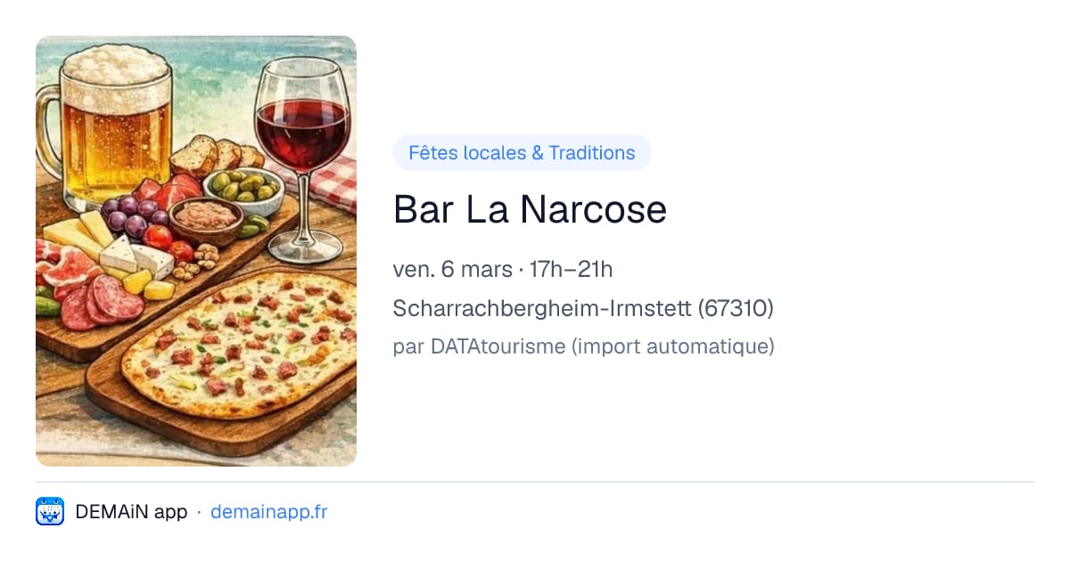 Bar La Narcose — Scharrachbergheim-Irmstett