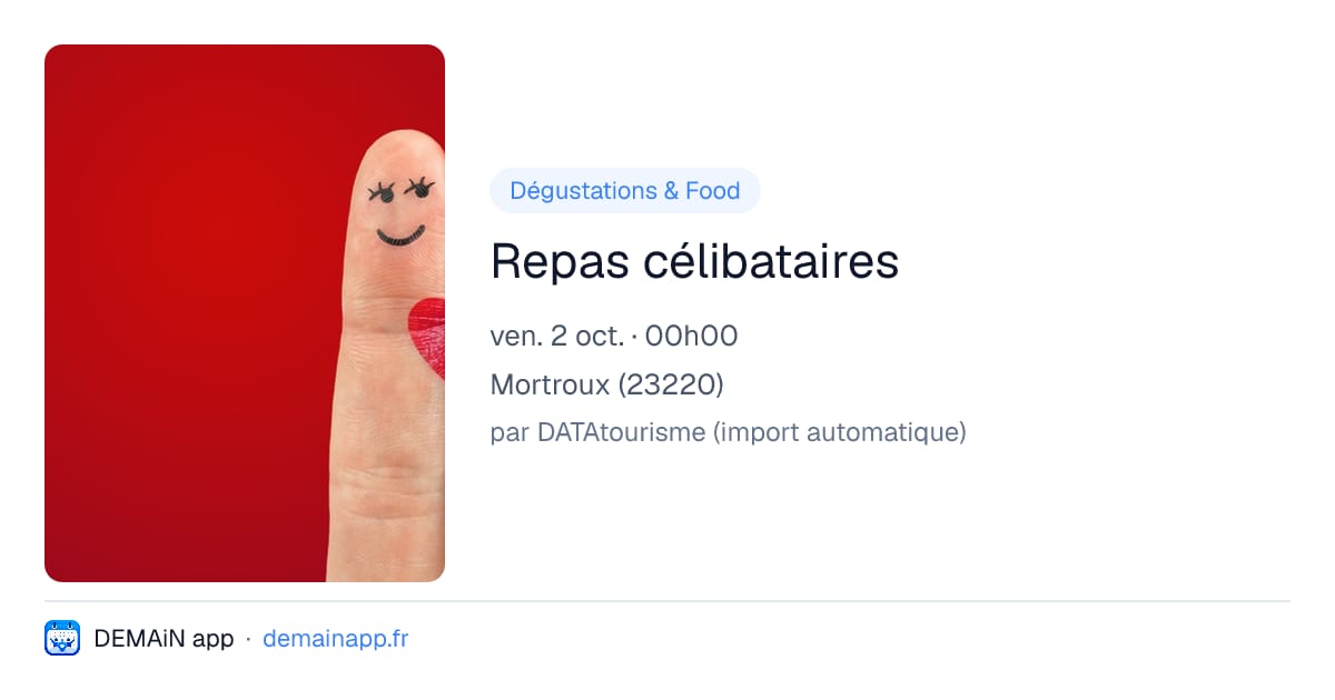 Repas célibataires — Mortroux
