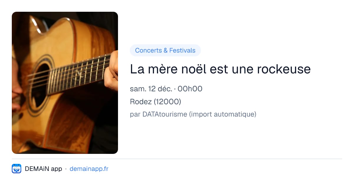 La mère noël est une rockeuse — Rodez