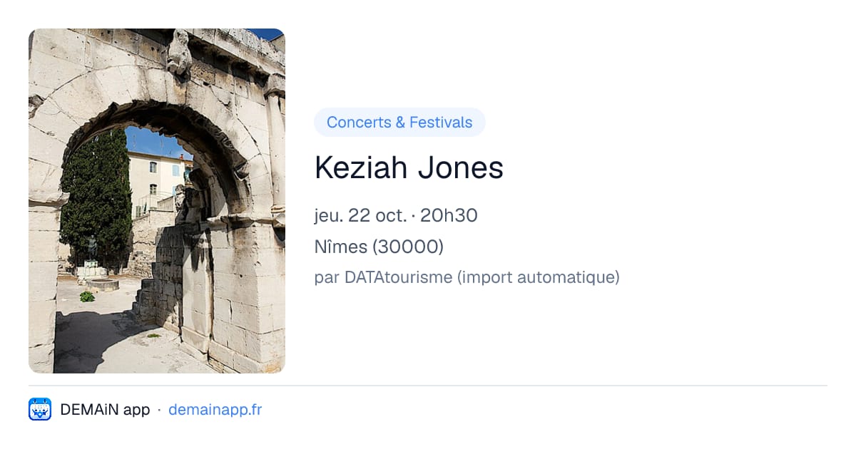 Keziah Jones — Nîmes