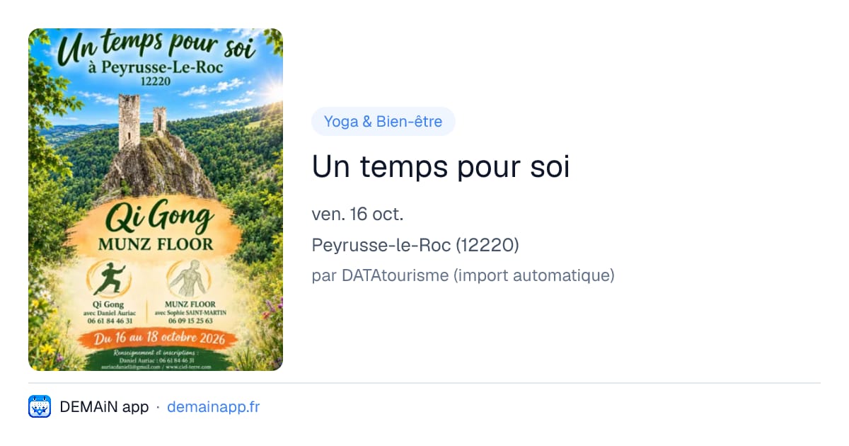 Un temps pour soi — Peyrusse-le-Roc