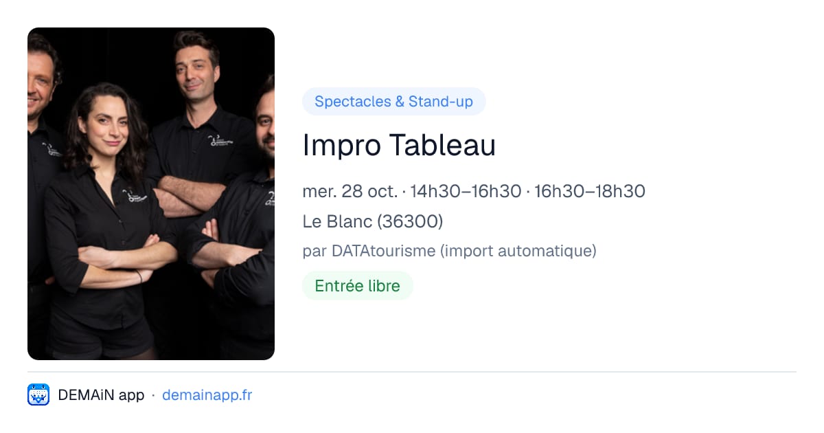 Impro Tableau — Le Blanc