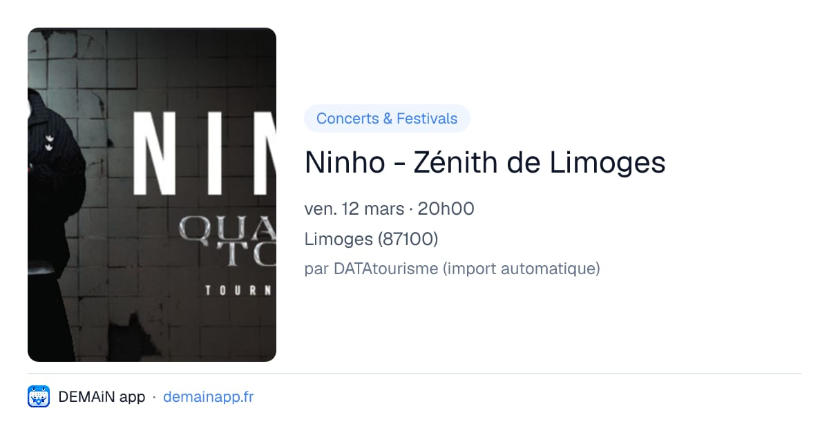 Ninho - Zénith de Limoges — Limoges