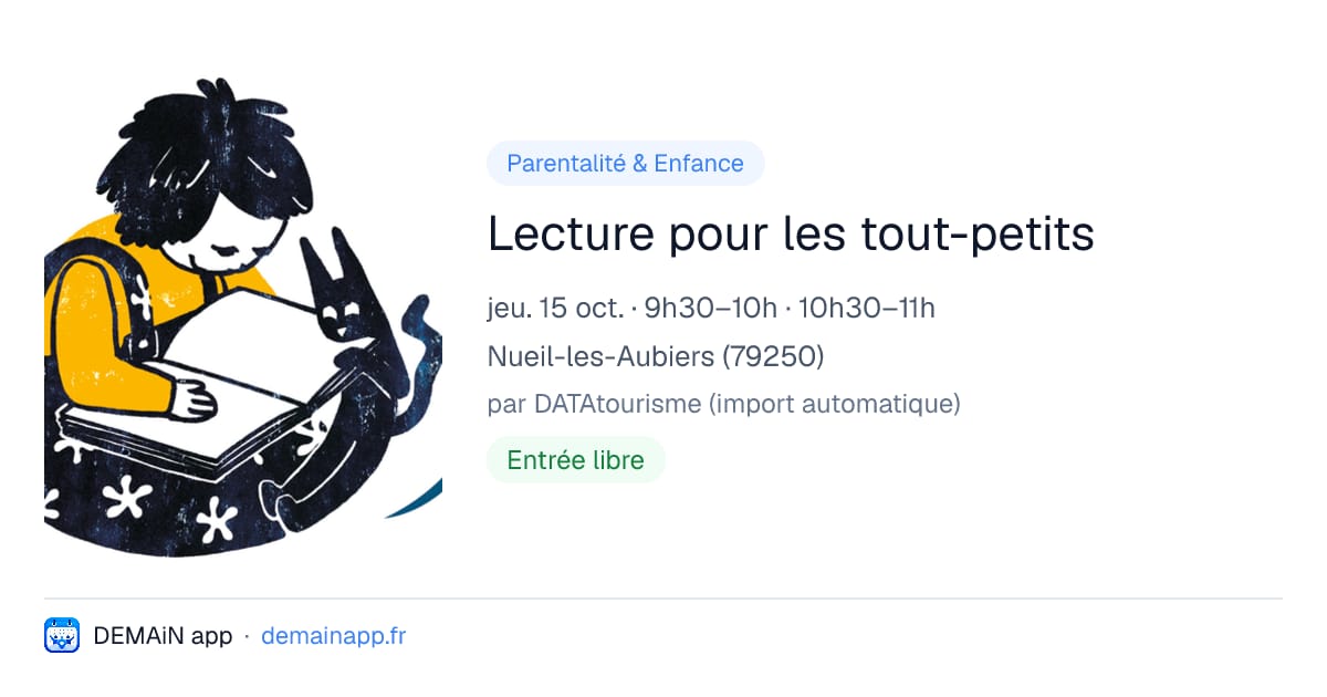Lecture pour les tout-petits — Nueil-les-Aubiers