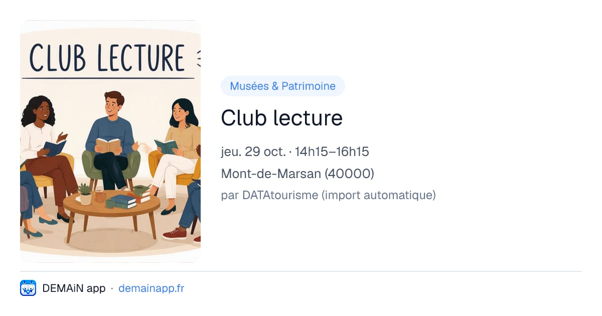 Club lecture — Mont-de-Marsan