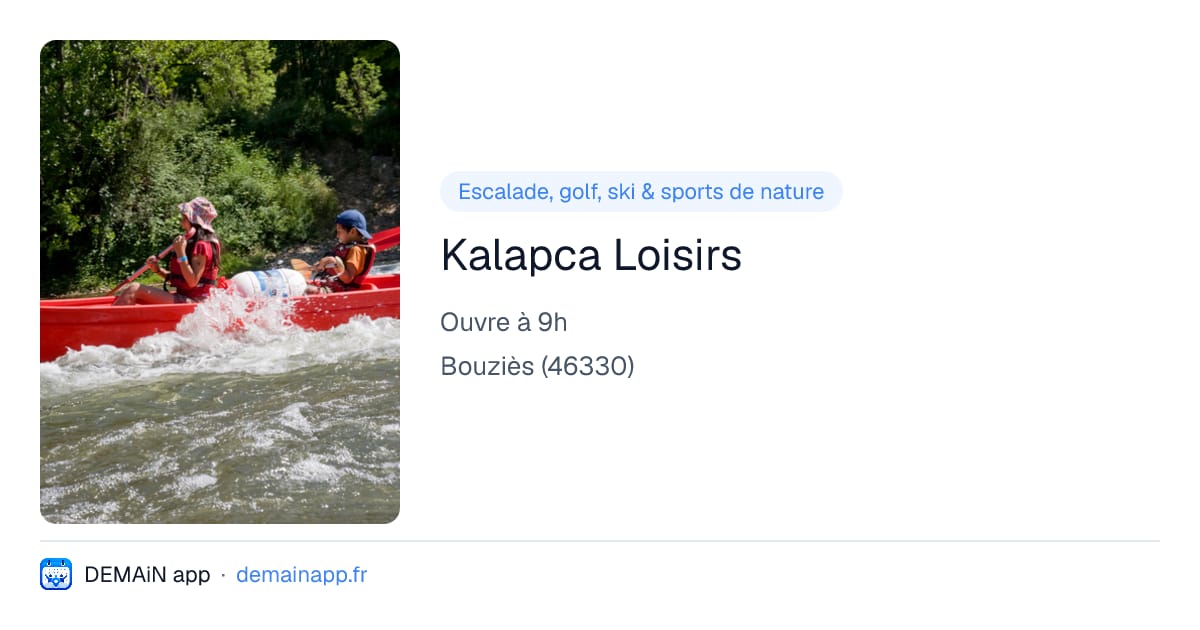 Kalapca Loisirs — Bouziès